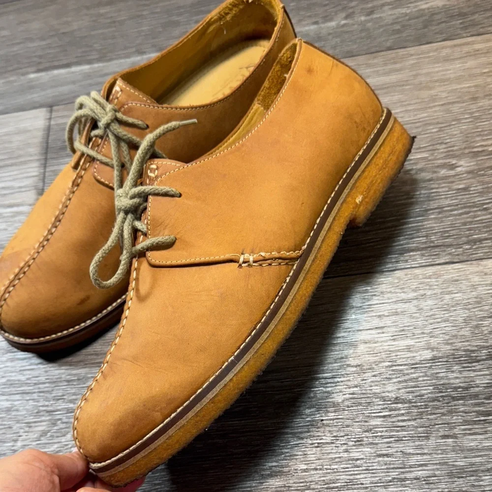 Orvis Tan Leather Men's Oxfords size 11.5 (s259)